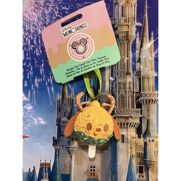 Disney Parks Pluto Reindeer Munchlings Ornament Rice Cereal Treat New - Picture 2 of 3
